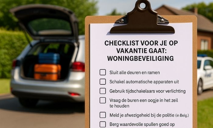 woningbeveiliging checklist vakantie